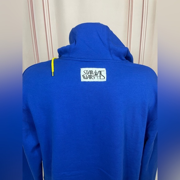 Disney Parks Star Wars Darth Vader Blue security Hoodie sweatshirt LARGE, XL - Picture 9 of 11